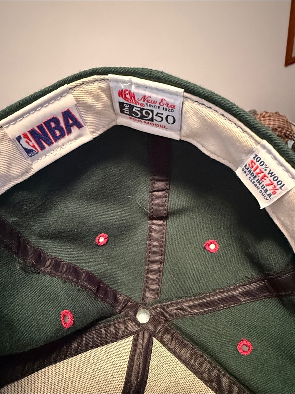 New Era Seattle SuperSonics Fitted Hat 7 5/8 - Picture 3 of 4
